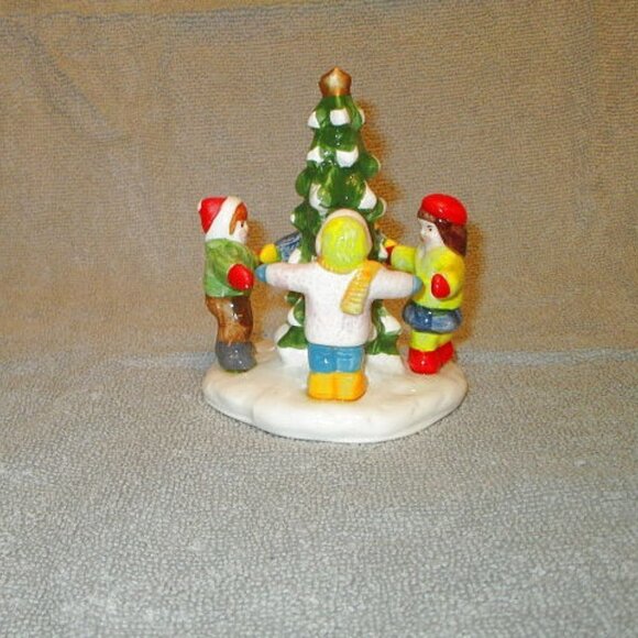 Department 56 KIDS Around The TREE Figurine SNOW VILLAGE Christmas NIB Vintage - Picture 3 of 10